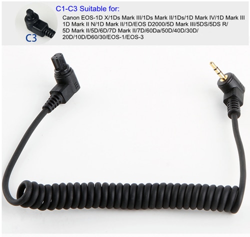 Viltrox C1-C3 Shutter Release Cable for Canon 1DX, 5DSR