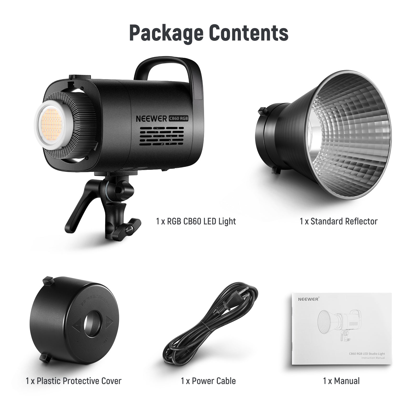 NEEWER CB60 70W RGB AC Power LED Video Light (2700K-6500K)