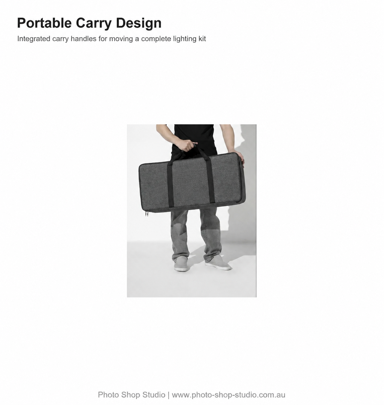 Fotolux PB06 Padded Photography Lighting Kit Carry Bag 74cm carrying or application scene