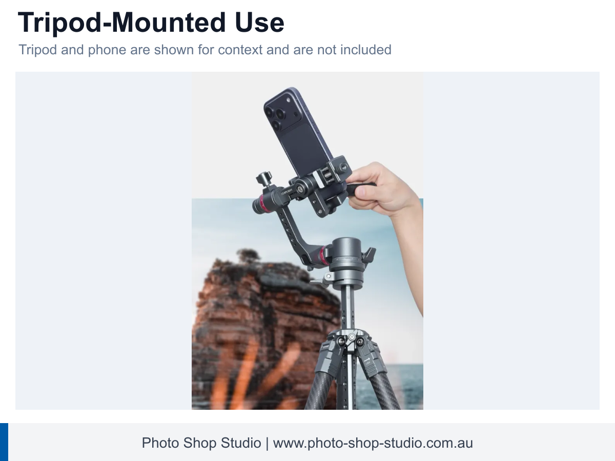 LEAPLIGHT LYR3 Three-Axis Manual Smartphone Gimbal Head - application and compatibility