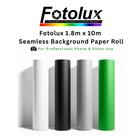 Fotolux 1.8m x 10m Seamless Background Paper Roll
