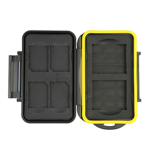 JJC MC-SDMSD12 Rugged Waterproof Memory Card Case (4x SD / 8x microSD)