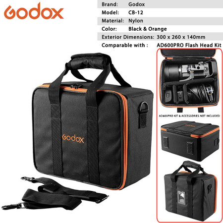 Godox CB-12 Portable Flash Hard Case Bag for AD600Pro Flash