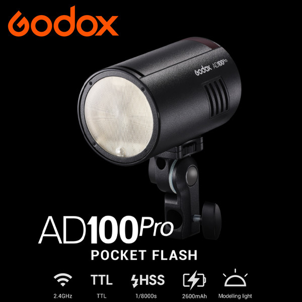 Godox AD100Pro 100Ws TTL Pocket Flash Kit (5800K)