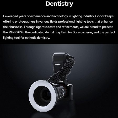 Godox MF-R76S+ Macro Flash annulaire dentaire pour Sony - Foto Erhardt