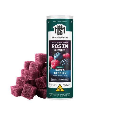 Modern Herb Co. | Gummies | Delta 9 | Live Rosin | Indica | 30 Count