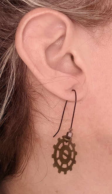 Large Wheel Earrings