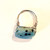 dalmation green jasper ring top view