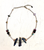 Triple Rainbow Hematite Spike Necklace
