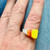 candy corn ring on hand