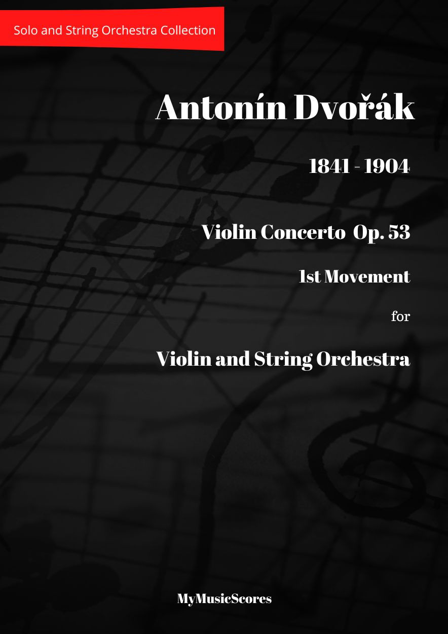 Dvorak Violin Concerto for Violin and String Orchestra - First