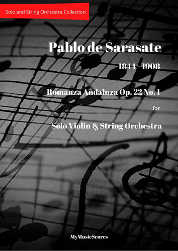 Sarasate Romanza Andaluza Op. 22 No. 1 for Violin and String Orchestra Cover