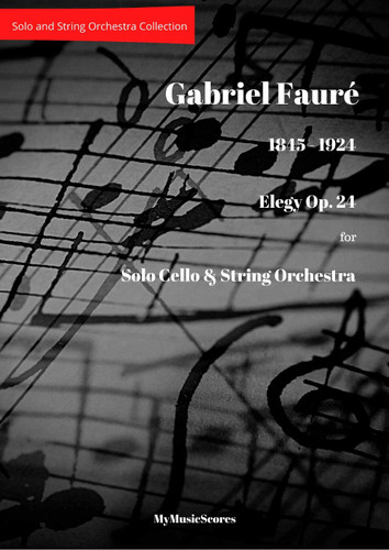 Faure Elegy Op. 24 for Cello and String Orchestra Cover