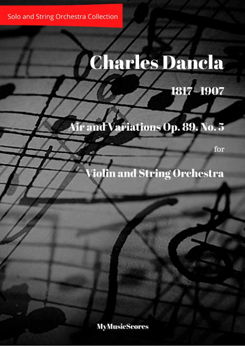 Dancla Air Varie Op.89 No 5 for Violin and String Orchestra Cover