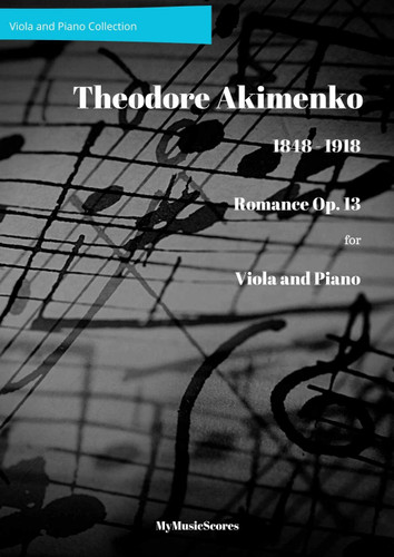 Akimenko Romance Op 13 for Viola and Piano