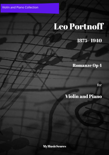 Portnoff Romanze Op 4 for Violin and Piano