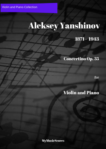 Yanshinov Concertino Op 35 for Violin and Piano