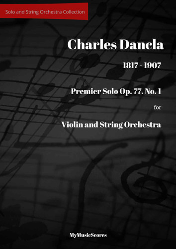 Dancla Premier Solo Op. 77 No. 1 for Violin and String Orchestra