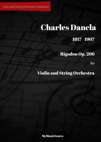 Dancla Rigodon Op. 206 for Violin and String Orchestra