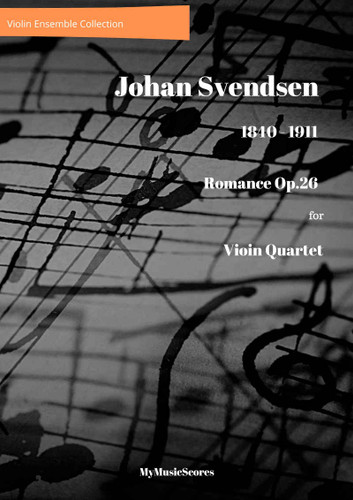 Svendsen Romance Op. 26 for 4 violins