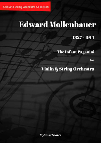 Mollenhauer The Infant Paganini for Violin and String Orchestra. The Cover page