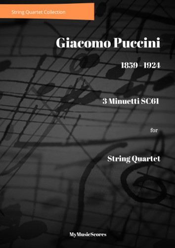 Puccini 3 Minuetti for String Quartet