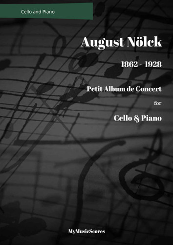 Nolck Petit Album de Concert for Cello and Piano. Score Preview