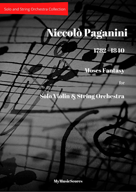 Paganini Moses Fantasy for Violin and String Orchestra Cover