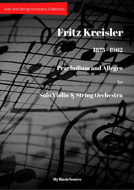 Kreisler Praeludium and Allegro for Violin and String Orchestra Cover