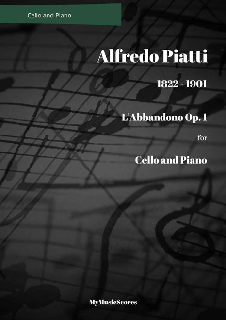 Piatti L'Abbandono Op. 1 for Cello and Piano