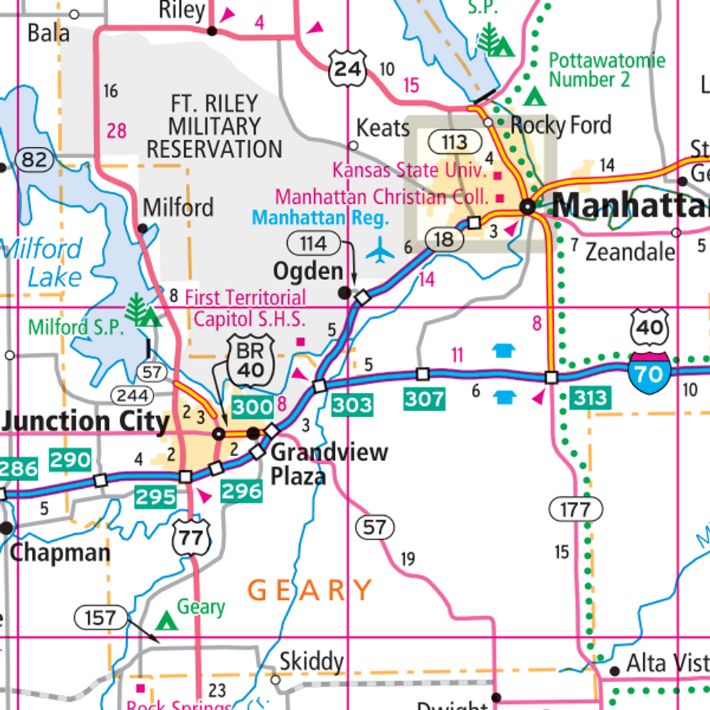 ProSeries Wall Map: Kansas State