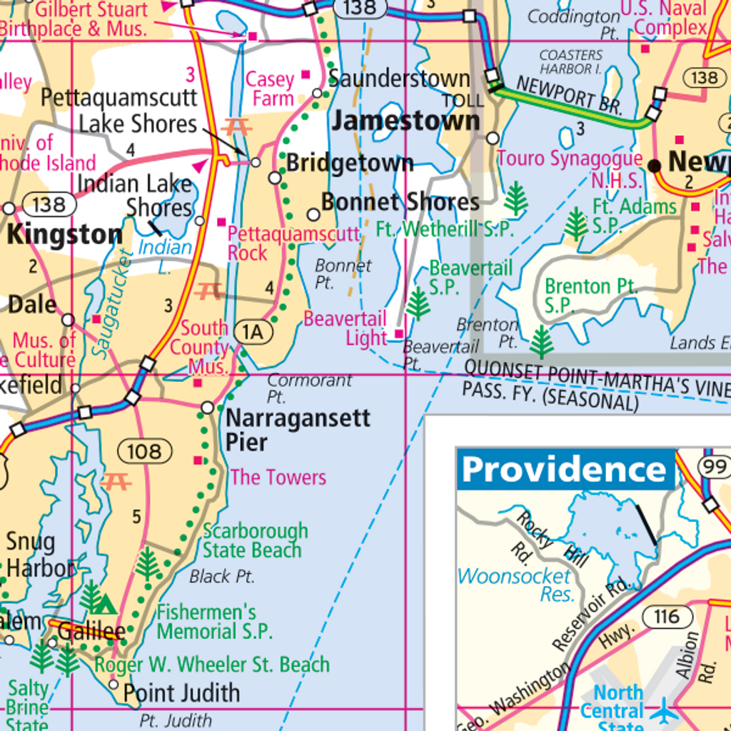 ProSeries Wall Map: Rhode Island