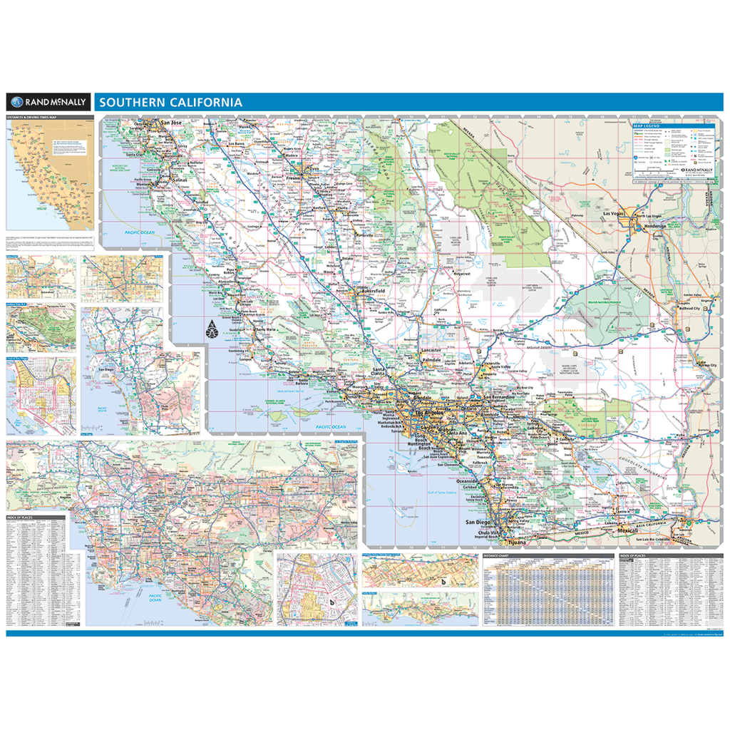 ProSeries Wall Map: Southern California