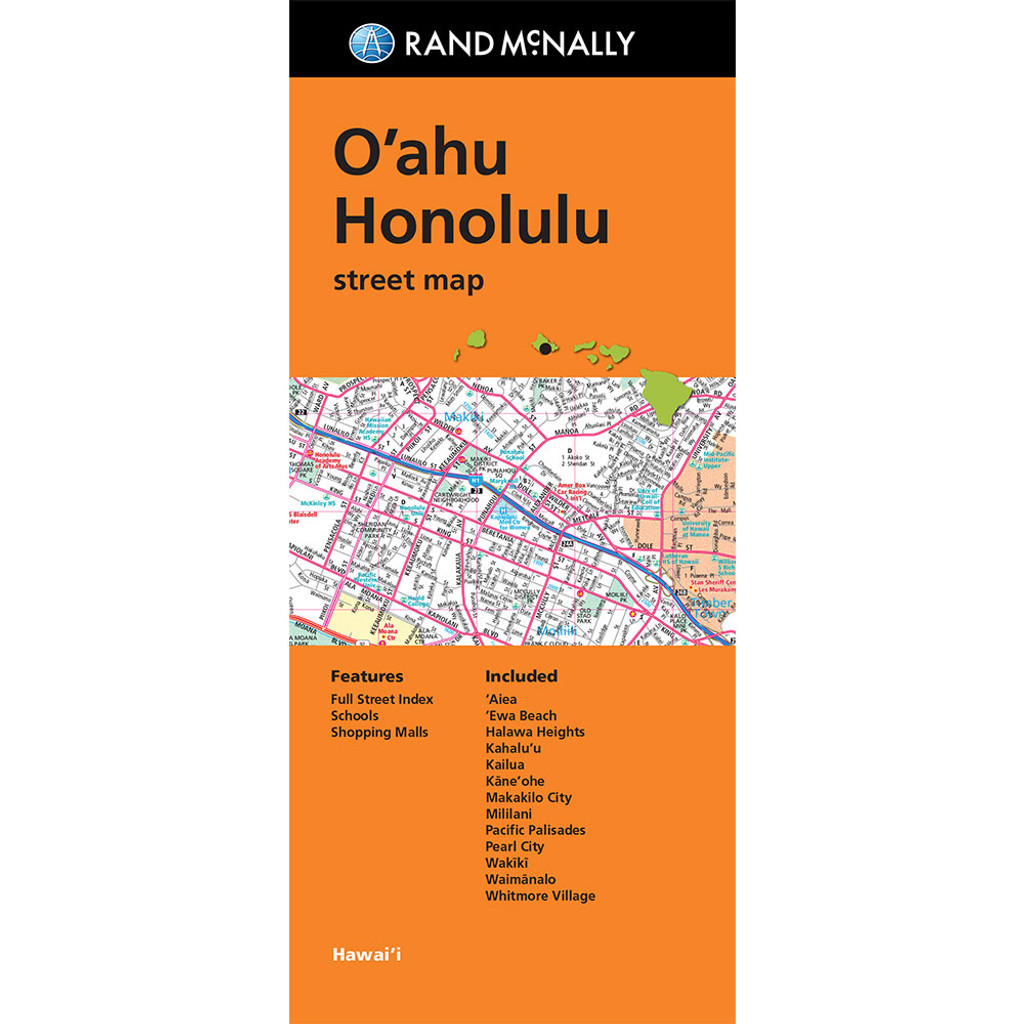 Folded Map: O'ahu, Honolulu