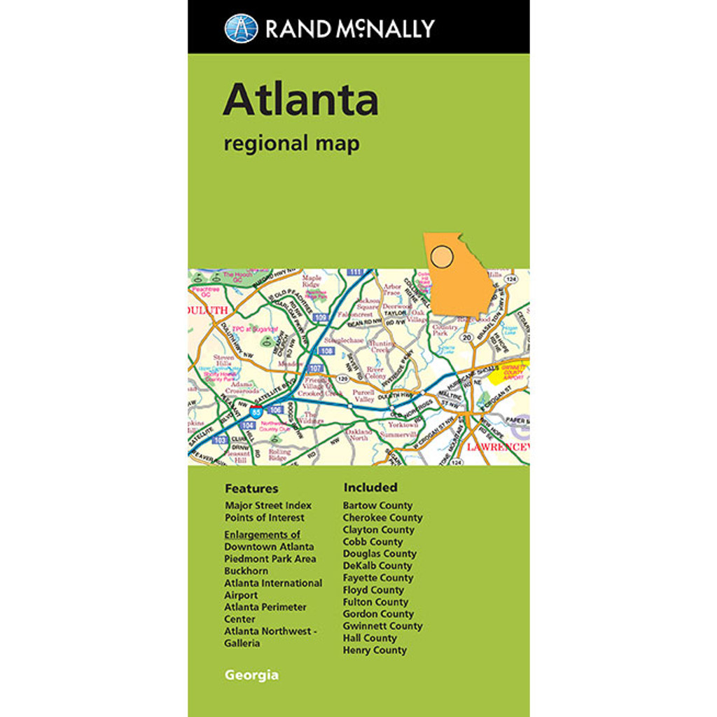 Folded Map: Atlanta Regional Map