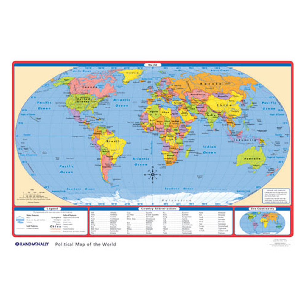 Political U.S./World Desk Map