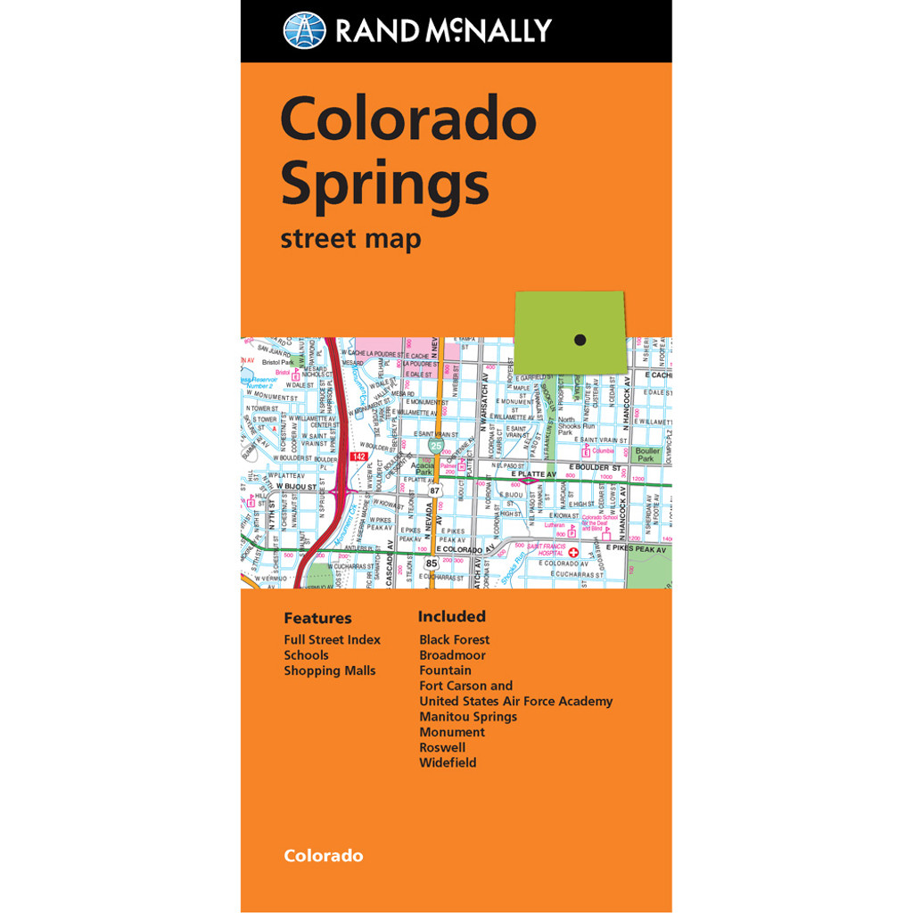 Colorado Springs Folded Map