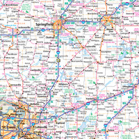 Easy To Read: Illinois State Map