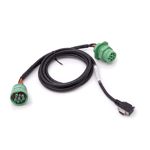 Bulkhead/PACCAR Type 2 Green 9-Pin Y-Cable for DC 200 S