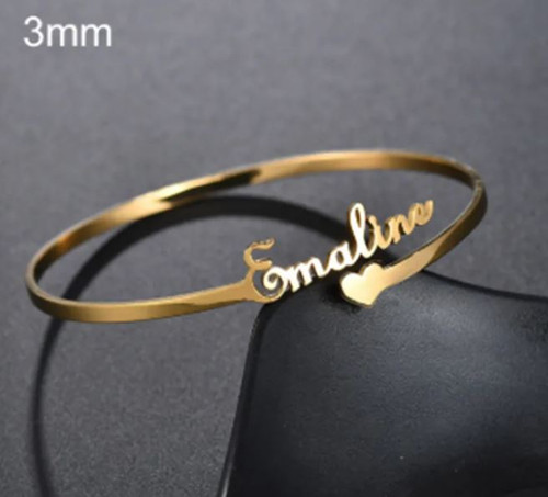 European and American DIY Custom-made Bracelets With Drawings and Stainless Steel Heart-shaped Bracelets