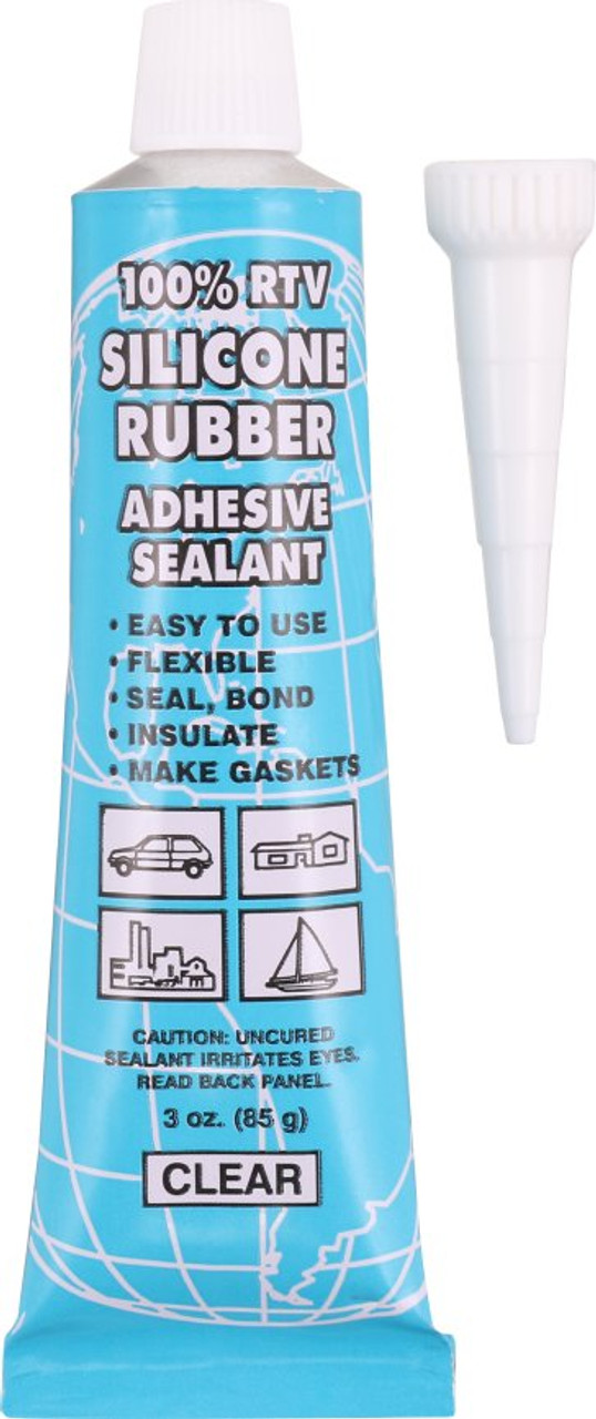 Trusil TS-100C Clear Silicone Rubber Adhesive Sealant, For Areas of High  Moisture, Mildew Resistant, Waterproof