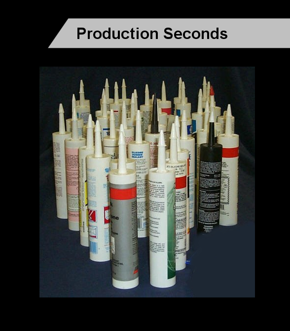 12 Pack of Random Colored Factory Seconds (Light & Dark Mixed Silicone Sealant)