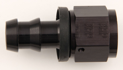 #4 Str Push-On Hose End Black