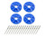 Scuff Plate Plastic 4pk Blue