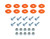 Countersunk Bolt Kit Orange 10pk