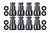 Fuel Injector Spacer Set of 8