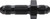 Straight Bulkhead -4 Black 10pk