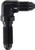90 Degree Bulkhead -3 Black 10pk
