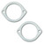 Exhaust Gasket Universal 3-1/2in Pipe 2-Bolt Hole