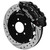 Brake Kit Front Honda Civic 13+ Drilled Black